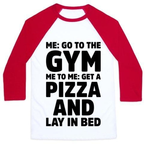 ME TO ME GO THE GYM UNISEX CLASSIC BASEBALL TEE