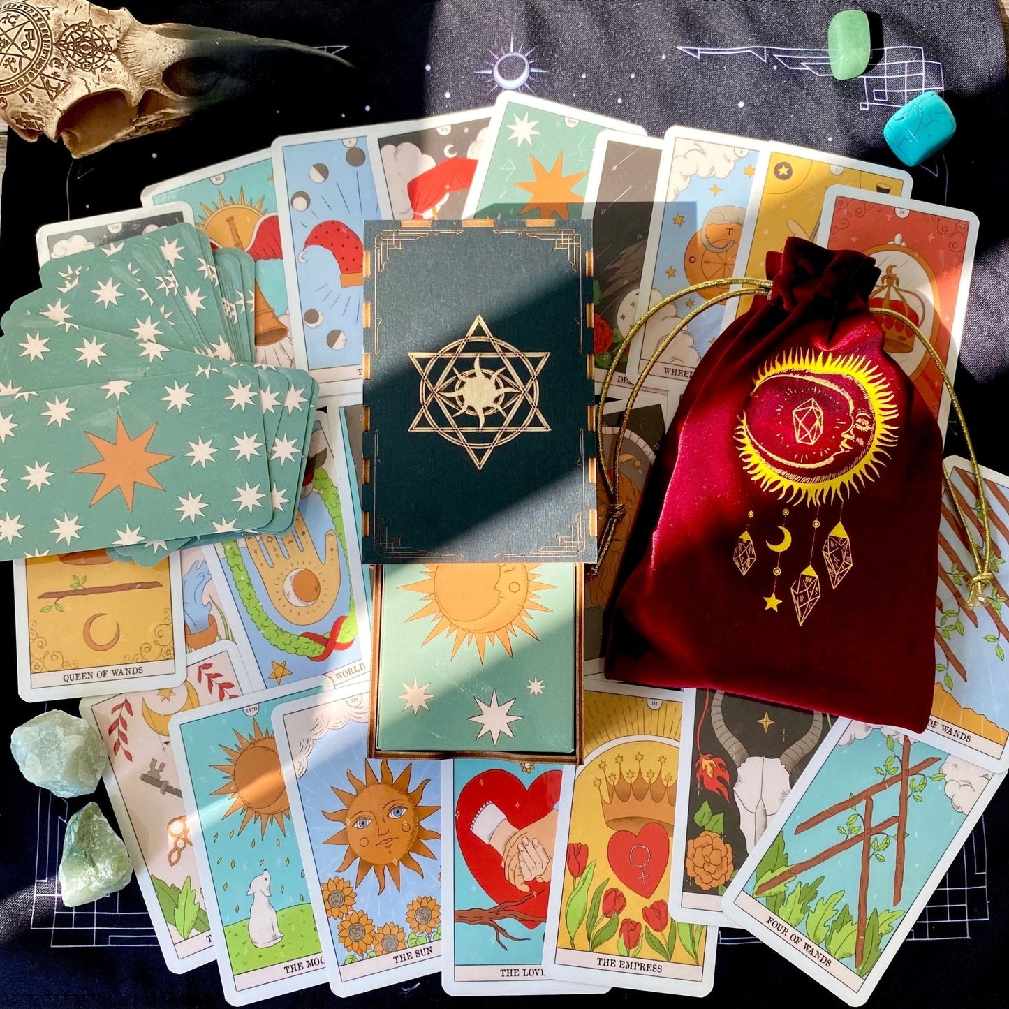 Moon Magic Tarot Cards By Enchanted Shadows Premium Deck