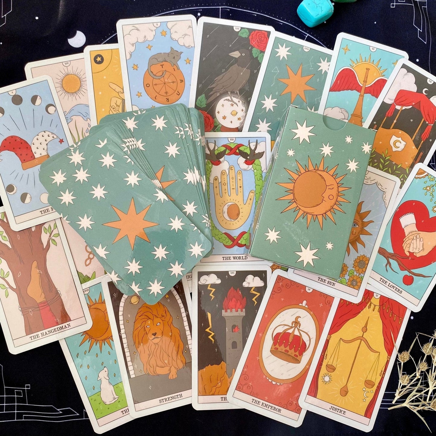 Moon Magic Tarot Cards By Enchanted Shadows Premium Deck