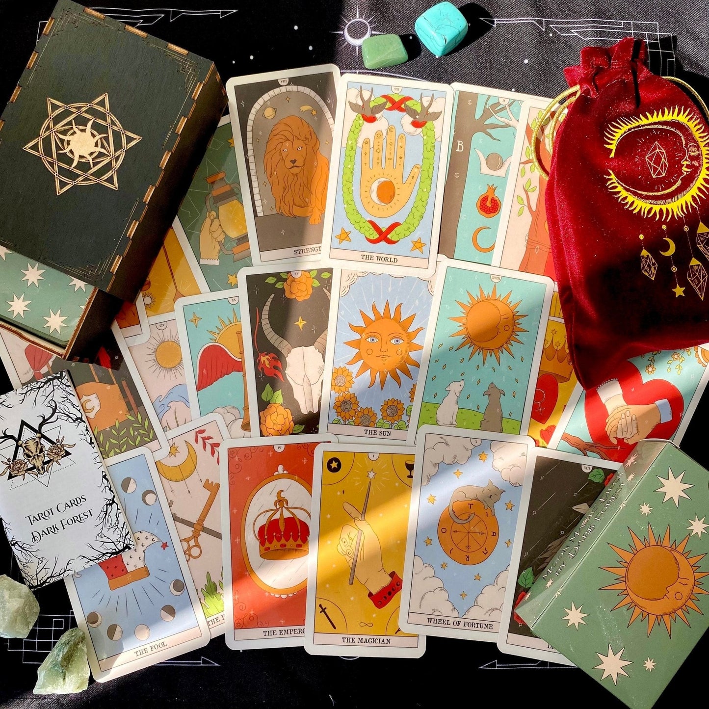 Moon Magic Tarot Cards By Enchanted Shadows Premium Deck