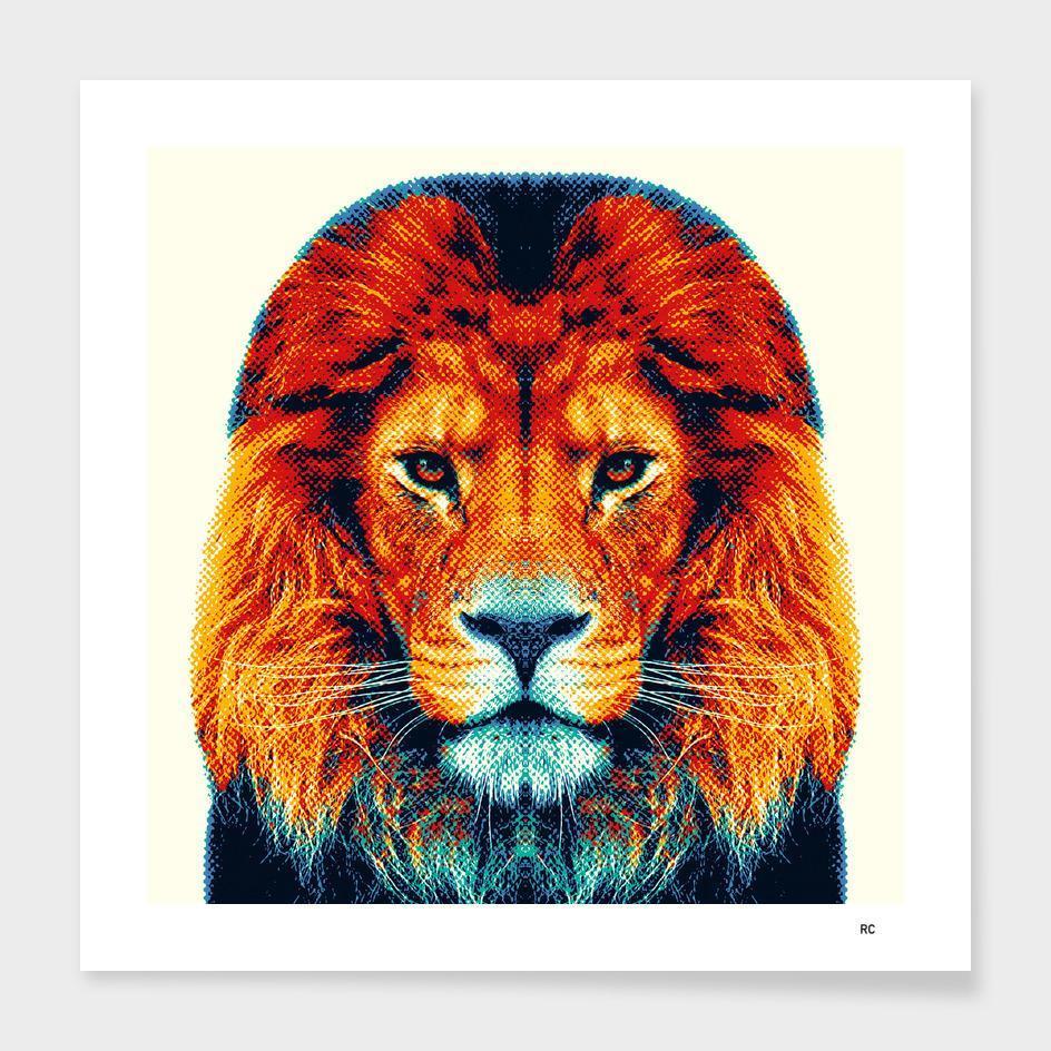 Lion - Colorful Animals  Cushion/Pillow