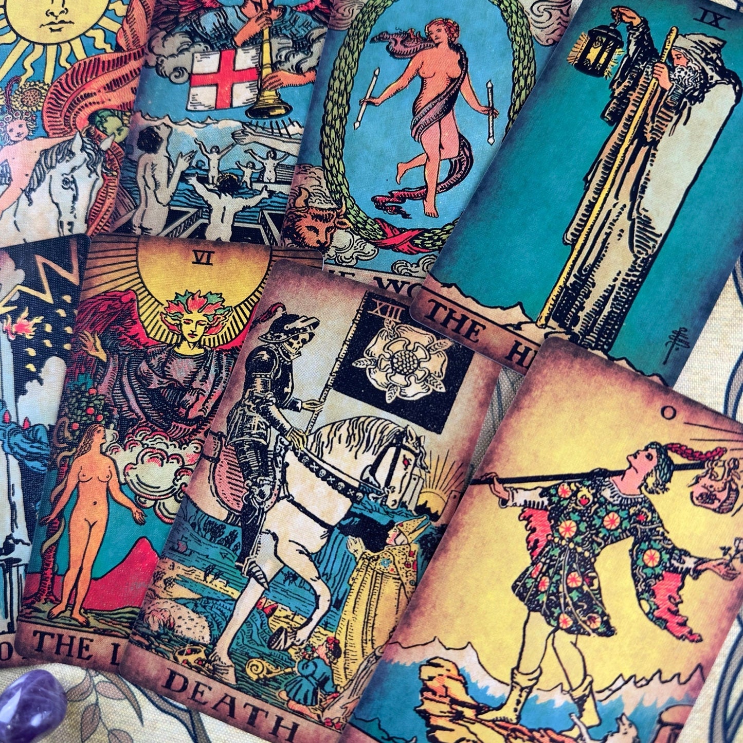 Tarot Borderless Vintage Deck Antiscratch Enchanted Shadows