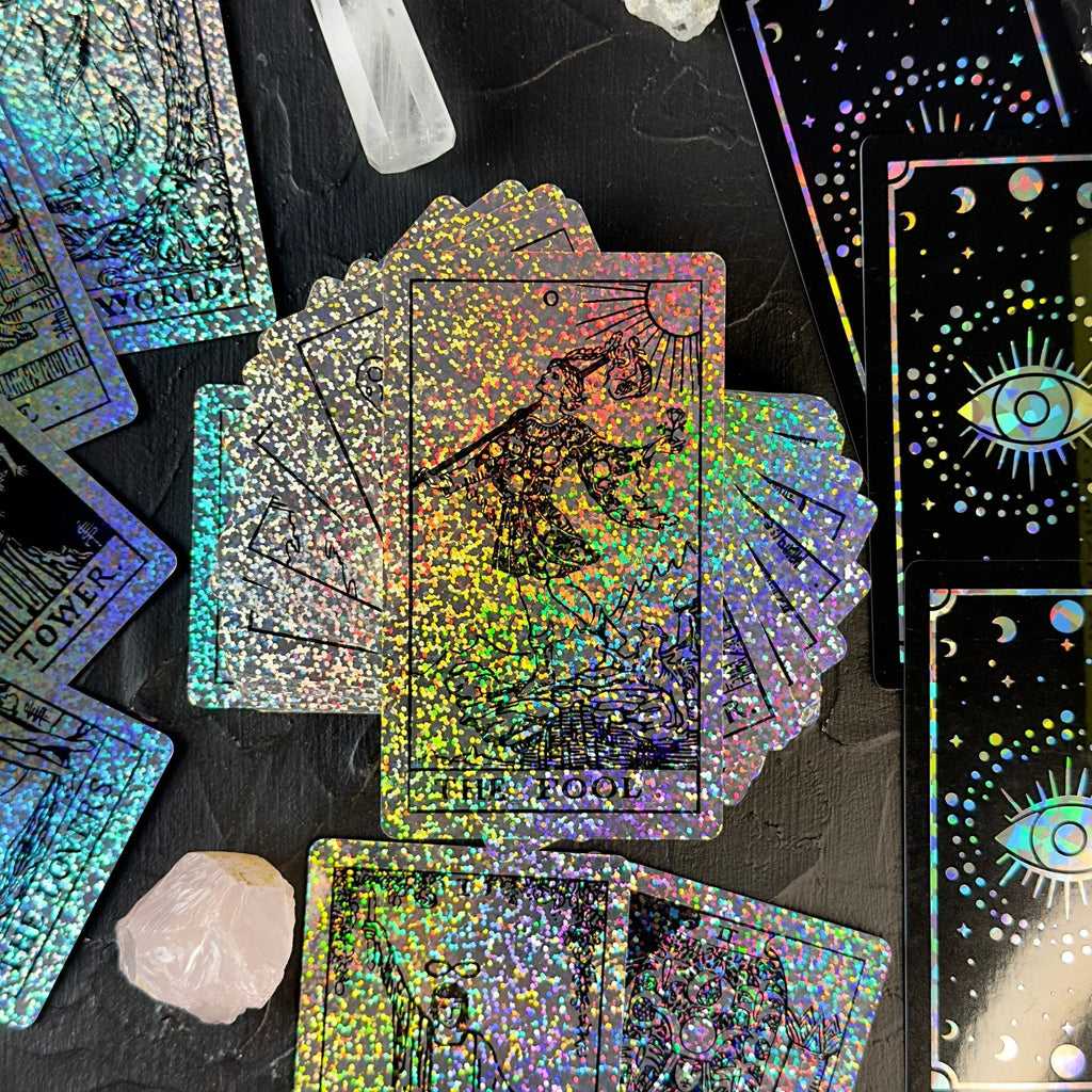 Enchanted Shadows Tarot Cards Holographic Crystal Foil