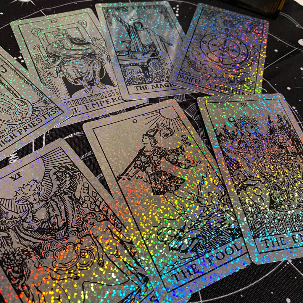 Enchanted Shadows Tarot Cards Holographic Crystal Foil