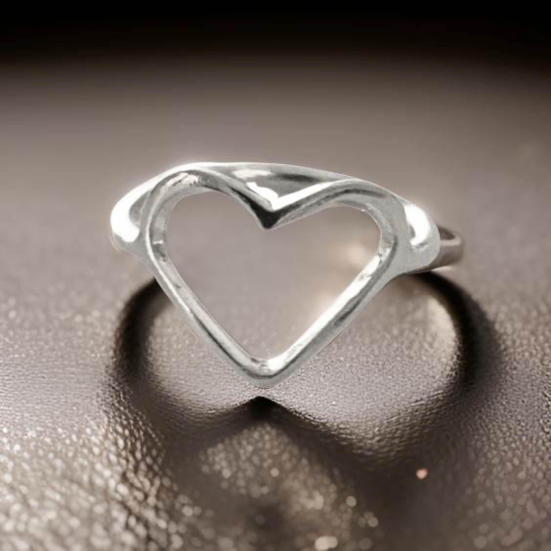 Gothic Heart Ring By The Urban Charm Dainty Handmade USA