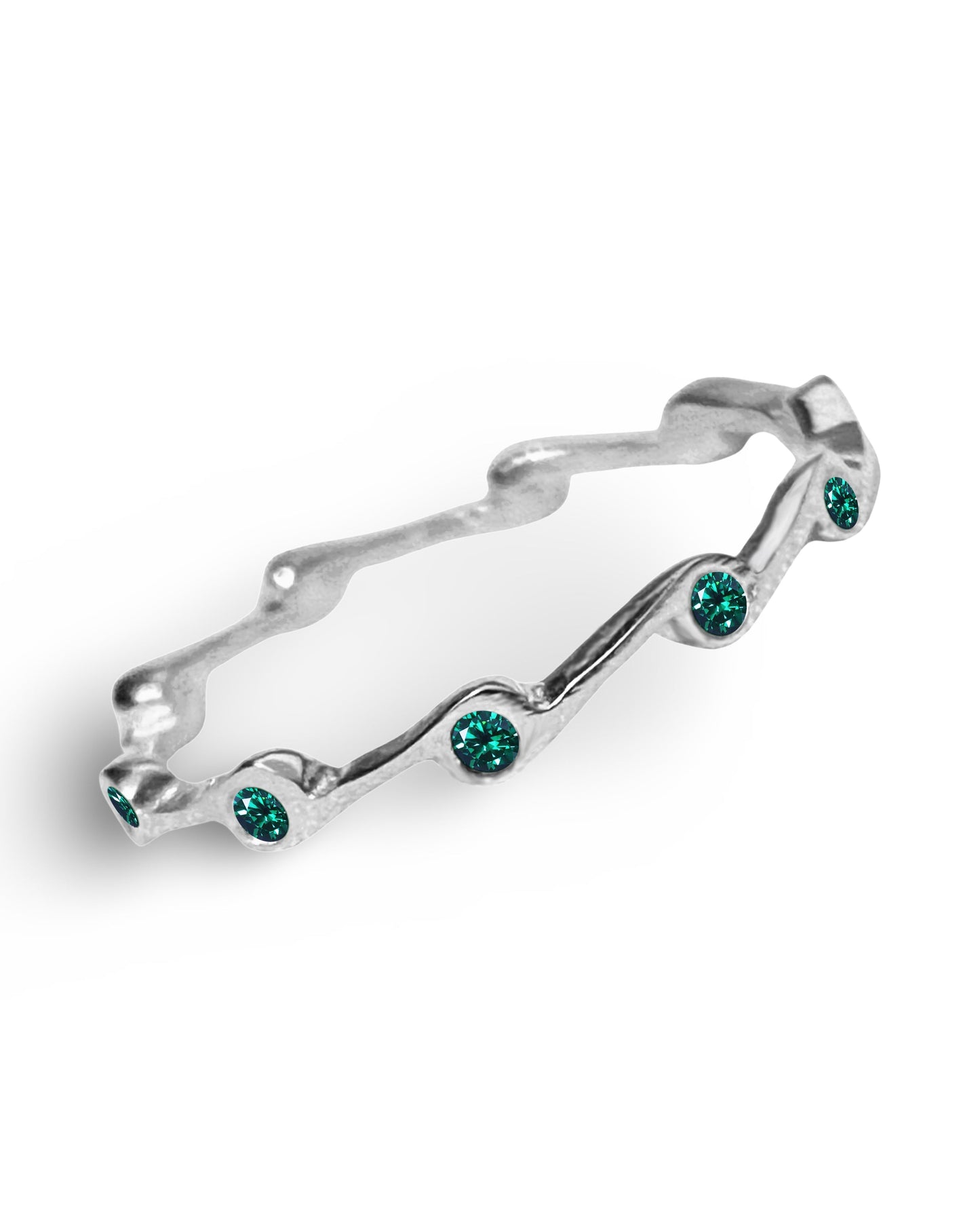 Zircon Birthstone Stacker Ring