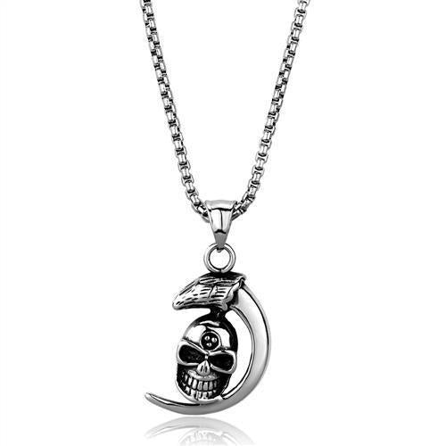 Eternal Skull Necklace - High Polish Stainless Steel